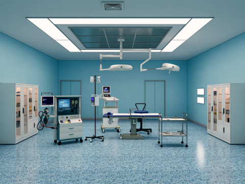 Hospital operating room Interior 2 3D Model