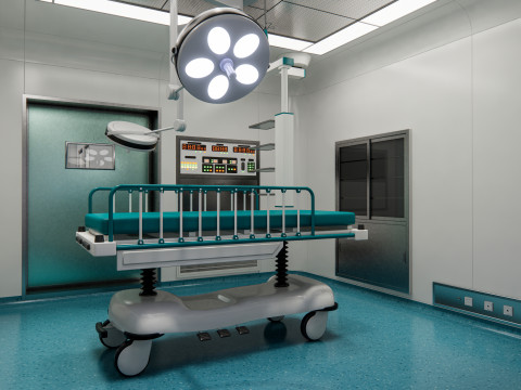 Hospital operating room Interior 3 Model 3D