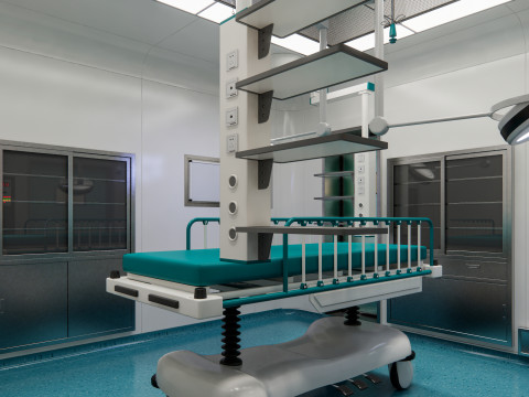 Hospital operating room Interior 3 Model 3D