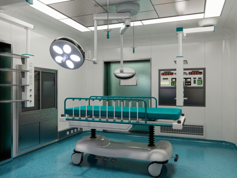 Hospital operating room Interior 3 Model 3D