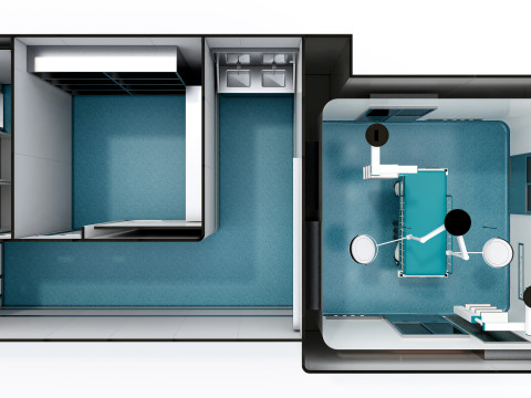 Hospital operating room Interior 3 Model 3D