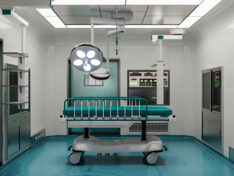 Hospital operating room Interior 3 Model 3D