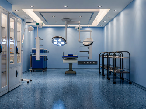 Hospital operating room Interior 4 Modèle 3D