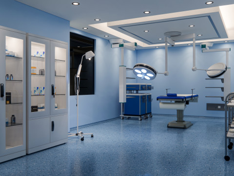 Hospital operating room Interior 4 Modèle 3D
