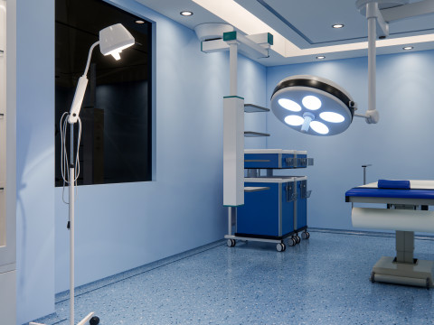 Hospital operating room Interior 4 Modèle 3D