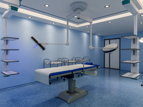 Hospital operating room Interior 4 Modèle 3D