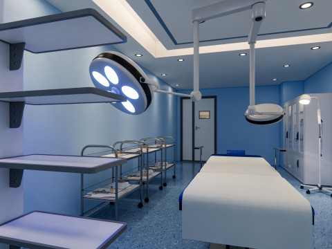 Hospital operating room Interior 4 Modèle 3D