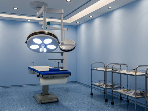 Hospital operating room Interior 4 Modèle 3D