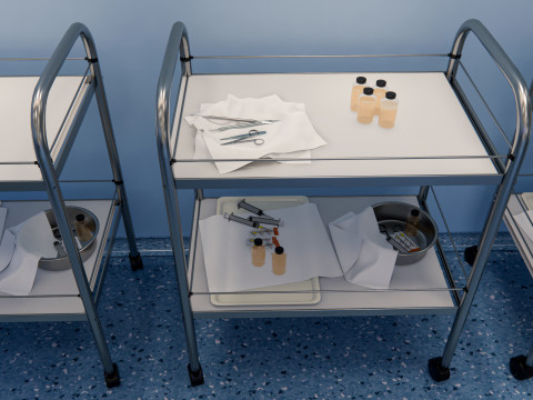 Hospital operating room Interior 4 Modèle 3D