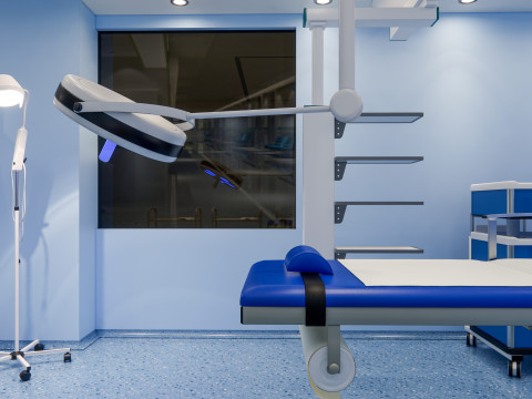 Hospital operating room Interior 4 Modèle 3D