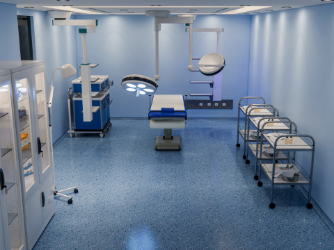 Hospital operating room Interior 4 Modèle 3D