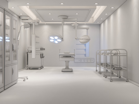 Hospital operating room Interior 4 Modèle 3D