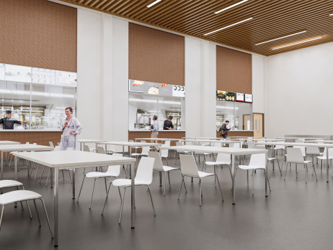 Hospital Interior canteen restaurant Healthcare 5 3D Model