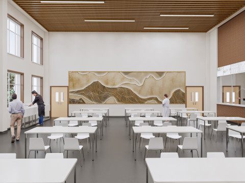Hospital Interior canteen restaurant Healthcare 5 3D Model