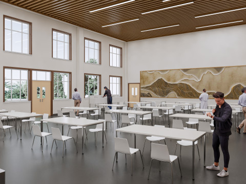 Hospital Interior canteen restaurant Healthcare 5 3D Model