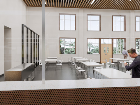 Hospital Interior canteen restaurant Healthcare 5 3D Model