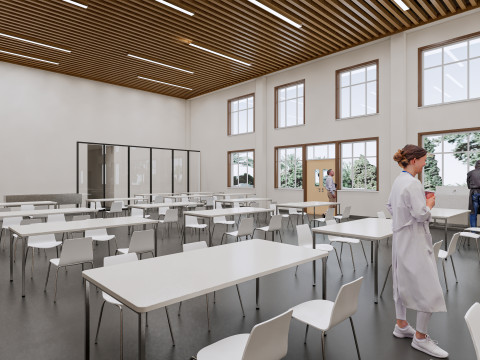 Hospital Interior canteen restaurant Healthcare 5 3D Model