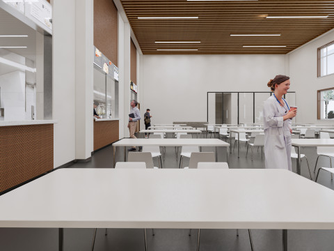 Hospital Interior canteen restaurant Healthcare 5 3D Model