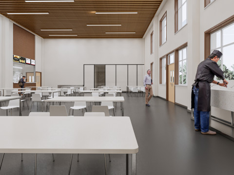 Hospital Interior canteen restaurant Healthcare 5 3D Model