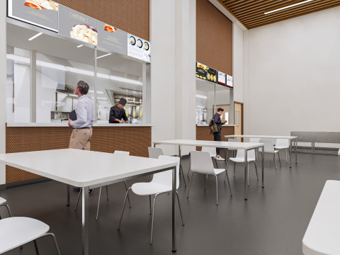 Hospital Interior canteen restaurant Healthcare 5 3D Model