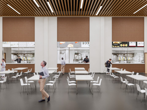Hospital Interior canteen restaurant Healthcare 5 3D Model