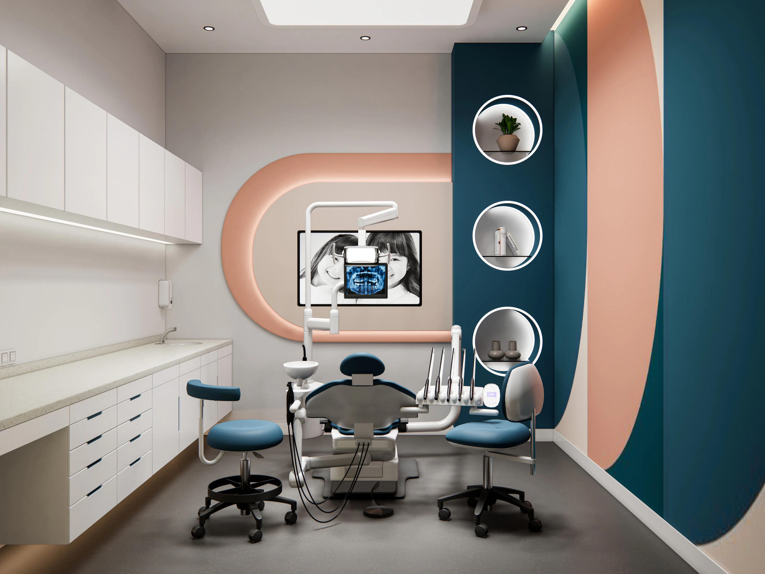 Dental clinic Interior Healthcare Hospital 6 3D Model .c4d .max .obj .3ds .fbx .stl .blend 