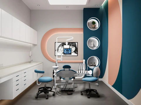 Dental clinic Interior Healthcare Hospital 6 3D Model