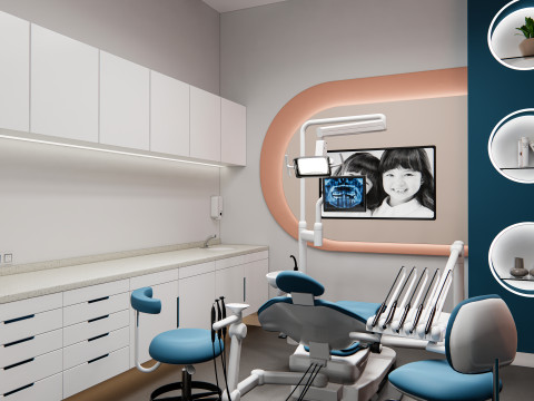 Dental clinic Interior Healthcare Hospital 6 Model 3D