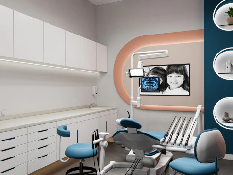 Dental clinic Interior Healthcare Hospital 6 3D Model