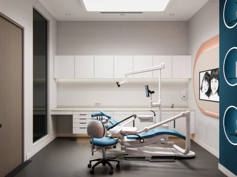 Dental clinic Interior Healthcare Hospital 6 3D Model