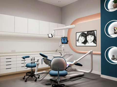Dental clinic Interior Healthcare Hospital 6 3D Model
