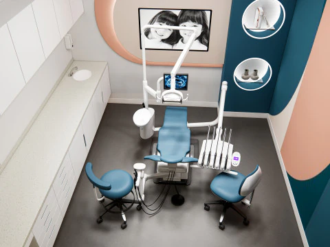 Dental clinic Interior Healthcare Hospital 6 3D Model