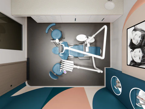 Dental clinic Interior Healthcare Hospital 6 3D Model
