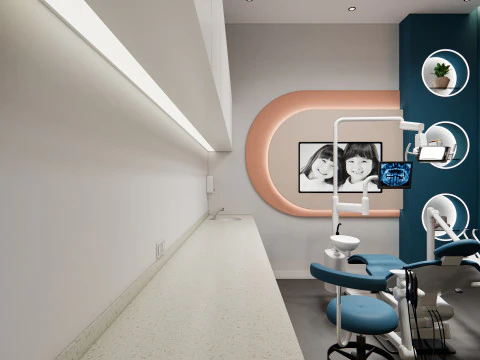 Dental clinic Interior Healthcare Hospital 6 3D Model