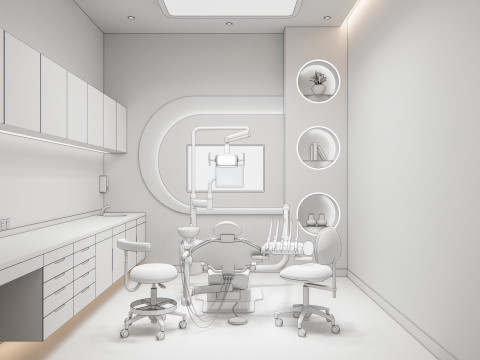 Dental clinic Interior Healthcare Hospital 6 Model 3D