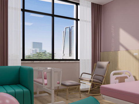 Hospital ward room Interior Healthcare unit 11 Modelo 3D