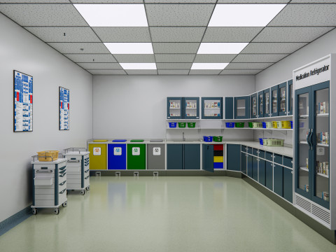 Medical equipment dispensing 12 3D मॉडल