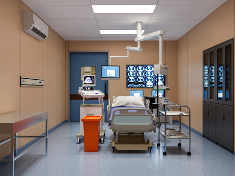 Hospital endoscopy room Interior 13 Modelo 3D