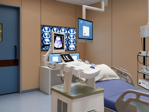 Hospital endoscopy room Interior 13 Modelo 3D