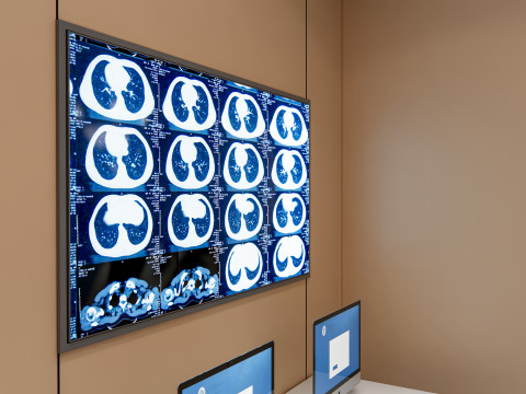 Hospital endoscopy room Interior 13 Modelo 3D