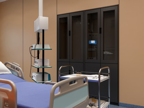 Hospital endoscopy room Interior 13 Modelo 3D