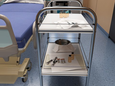 Hospital endoscopy room Interior 13 Modelo 3D