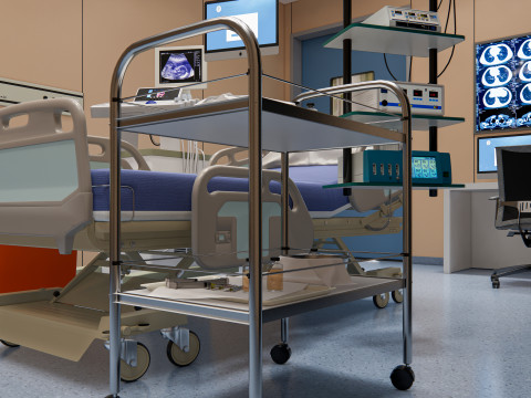 Hospital endoscopy room Interior 13 Modelo 3D