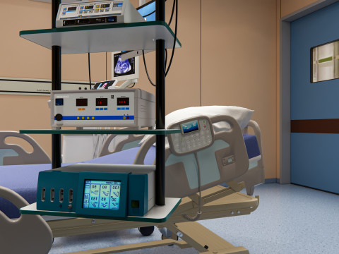 Hospital endoscopy room Interior 13 Modelo 3D