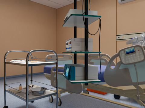 Hospital endoscopy room Interior 13 Modelo 3D