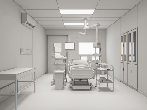 Hospital endoscopy room Interior 13 Modelo 3D