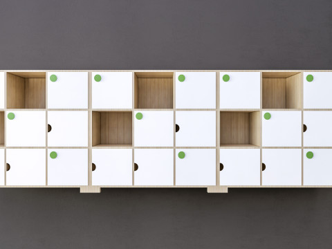 Kids Bookshelf Kids Furniture Kids Locker 1 Modelo 3D