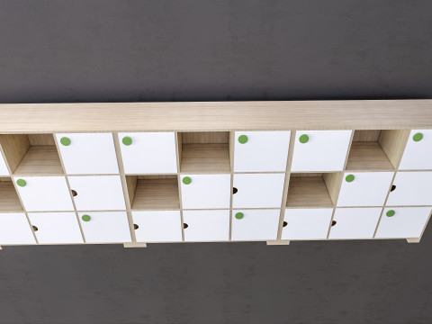 Kids Bookshelf Kids Furniture Kids Locker 1 Modelo 3D