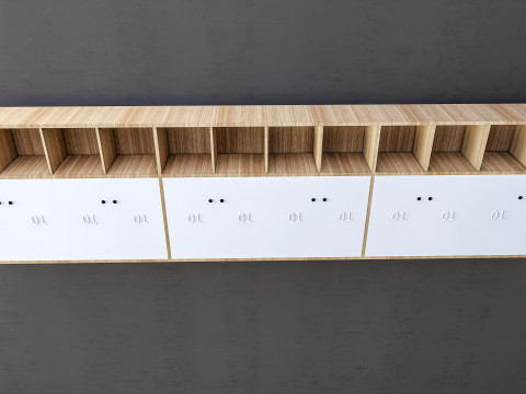 Kids Bookshelf Kids Furniture Kids Locker 1 Modelo 3D