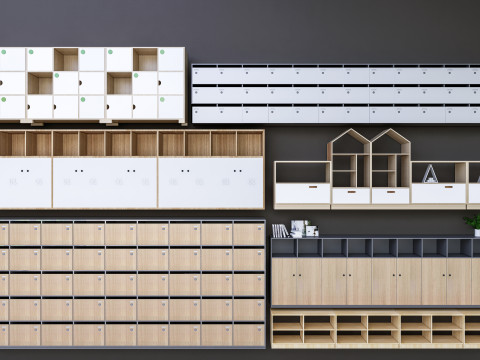 Kids Bookshelf Kids Furniture Kids Locker 1 Modelo 3D